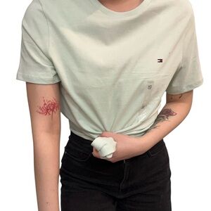 Tommy Hilfiger Men’s Mint Green Crew Neck Tee